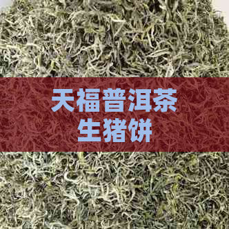 天福普洱茶生猪饼