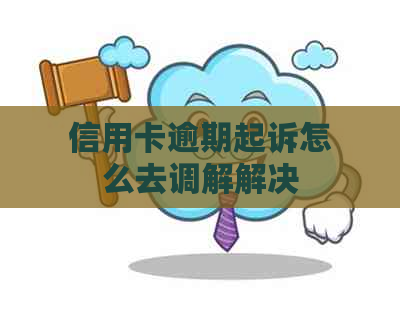 信用卡逾期起诉怎么去调解解决