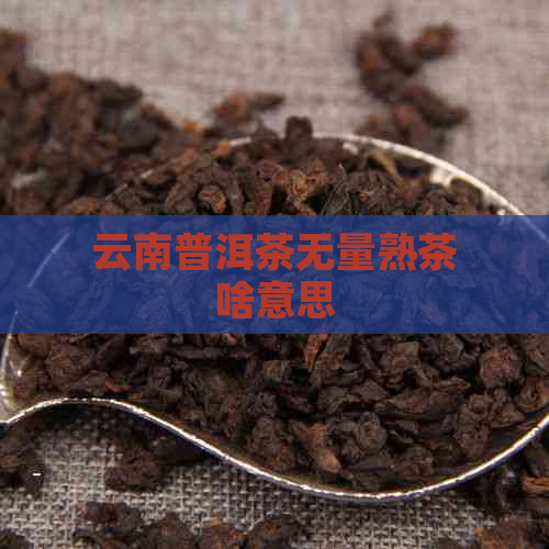 云南普洱茶无量熟茶啥意思