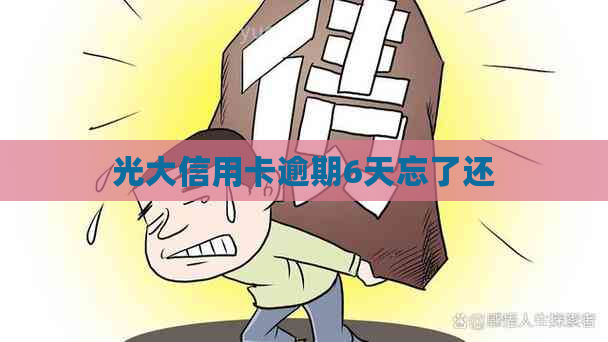 光大信用卡逾期6天忘了还