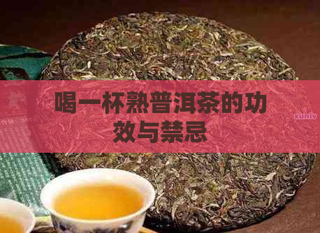 喝一杯熟普洱茶的功效与禁忌