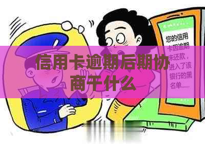 信用卡逾期后期协商干什么