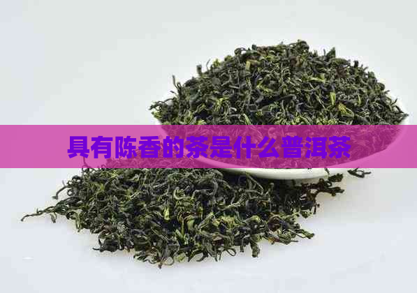 具有陈香的茶是什么普洱茶