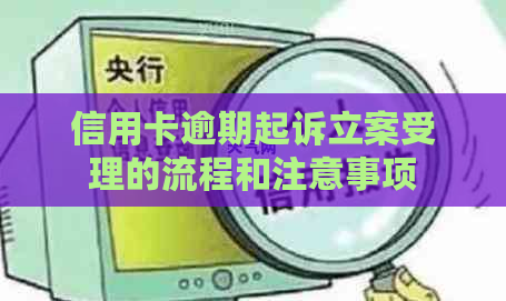 信用卡逾期起诉立案受理的流程和注意事项