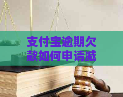 支付宝逾期欠款如何申请减免罚金