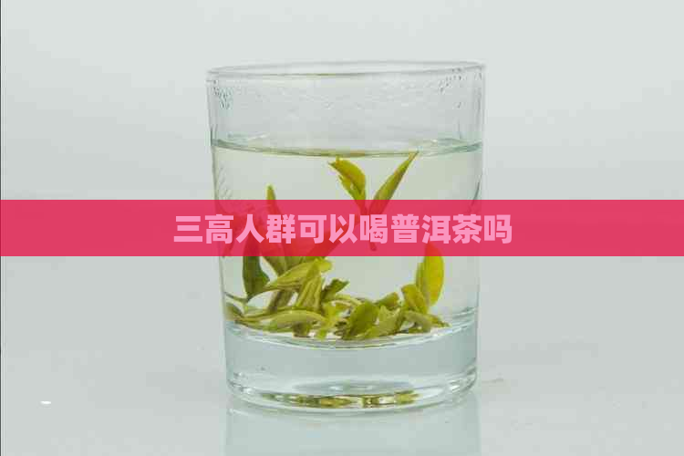 三高人群可以喝普洱茶吗