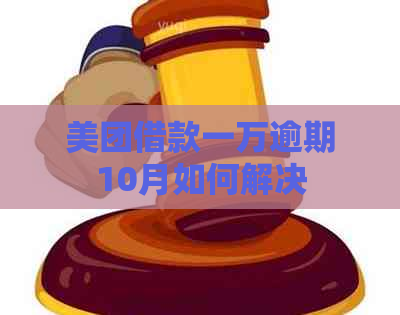 美团借款一万逾期10月如何解决