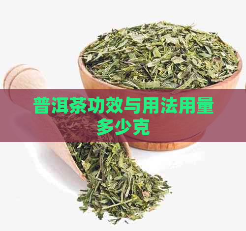 普洱茶功效与用法用量多少克