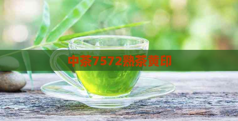 中茶7572熟茶黄印