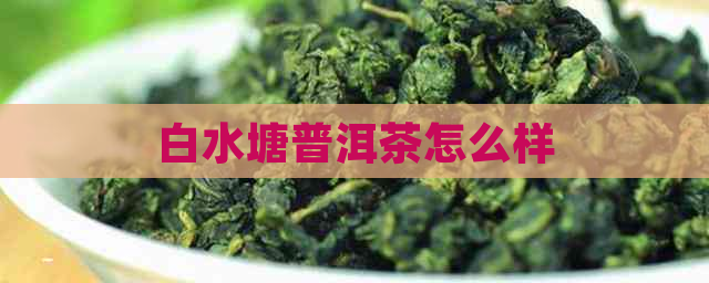 白水塘普洱茶怎么样