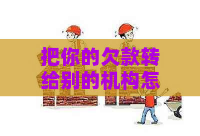 把你的欠款转给别的机构怎么办