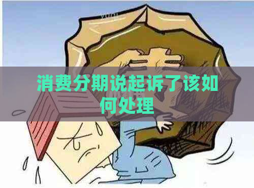 消费分期说起诉了该如何处理