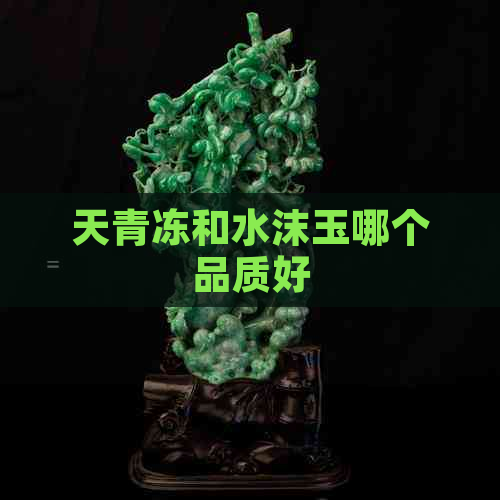 天青冻和水沫玉哪个品质好