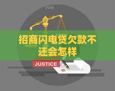 招商闪电贷欠款不还会怎样