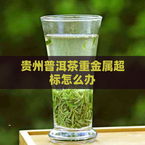 贵州普洱茶重金属超标怎么办