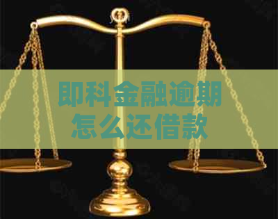 即科金融逾期怎么还借款