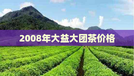 2008年大益大团茶价格