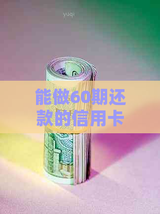 能做60期还款的信用卡有哪些银行平台？