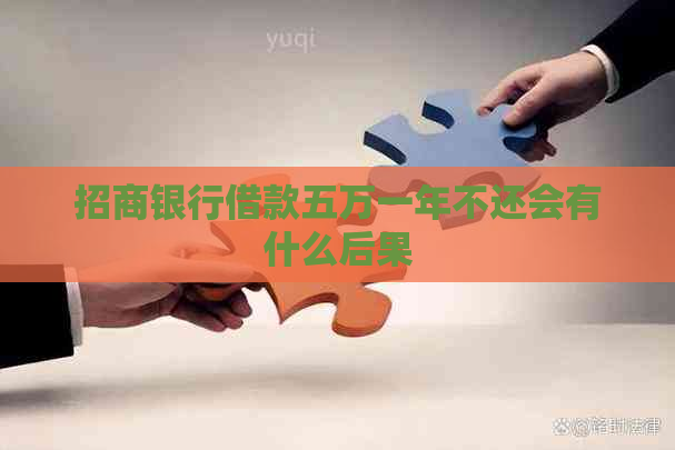 招商银行借款五万一年不还会有什么后果