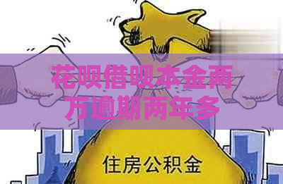 花呗借呗本金两万逾期两年多