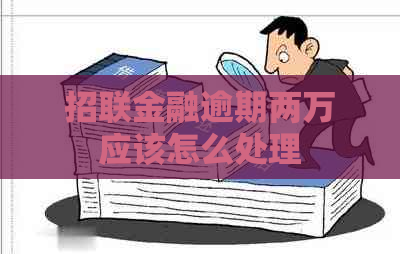 招联金融逾期两万应该怎么处理