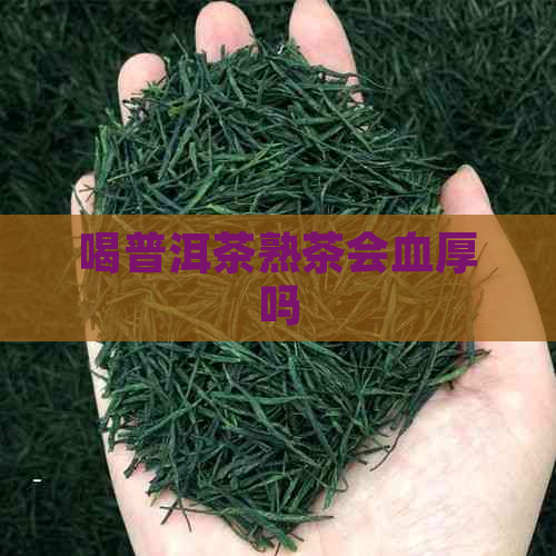 喝普洱茶熟茶会血厚吗