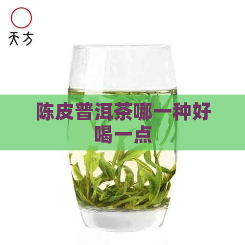 陈皮普洱茶哪一种好喝一点