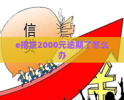 e招贷2000元逾期了怎么办