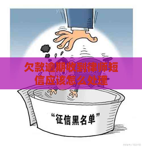 欠款逾期收到律师短信应该怎么处理