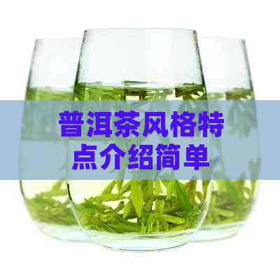 普洱茶风格特点介绍简单