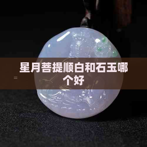 星月菩提顺白和石玉哪个好