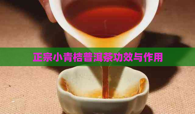 正宗小青桔普洱茶功效与作用