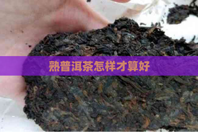 熟普洱茶怎样才算好