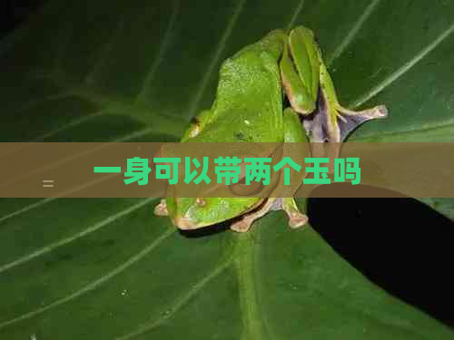 一身可以带两个玉吗