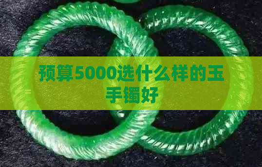 预算5000选什么样的玉手镯好