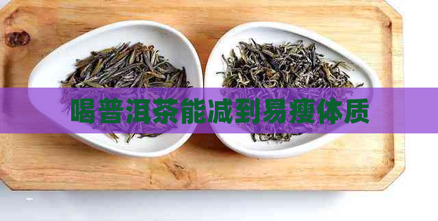 喝普洱茶能减到易瘦体质