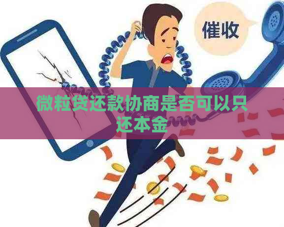 微粒贷还款协商是否可以只还本金