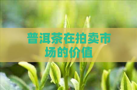 普洱茶在拍卖市场的价值