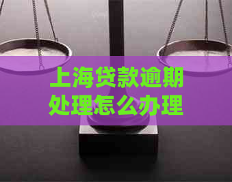 上海贷款逾期处理怎么办理