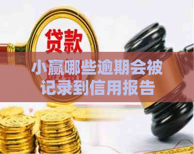 小赢哪些逾期会被记录到信用报告