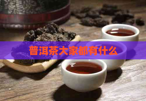 普洱茶大家都有什么