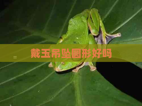 戴玉吊坠圆形好吗