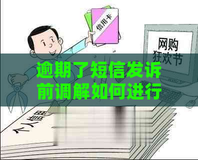 逾期了短信发诉前调解如何进行