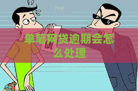 单笔网贷逾期会怎么处理