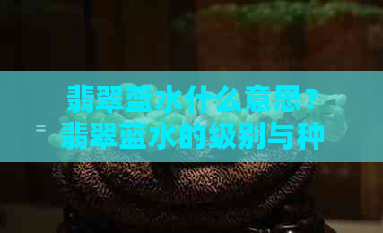 翡翠蓝水什么意思？翡翠蓝水的级别与种类解析，以及价值评估。