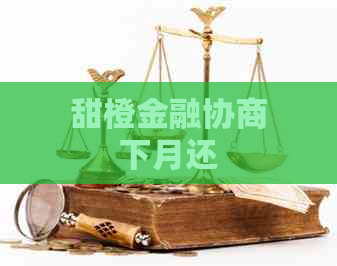 甜橙金融协商下月还