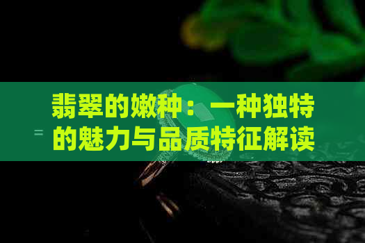 翡翠的嫩种：一种独特的魅力与品质特征解读