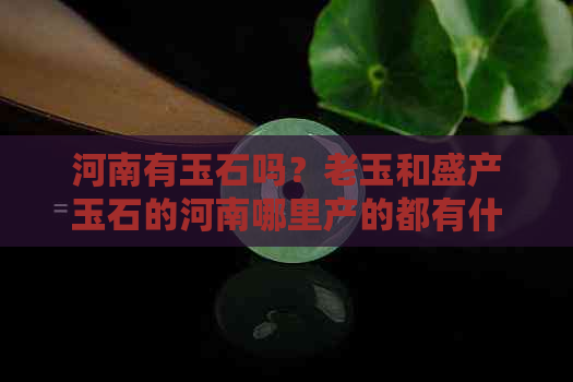 河南有玉石吗？老玉和盛产玉石的河南哪里产的都有什么玉石？