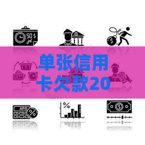 单张信用卡欠款20万元怎么办理还款