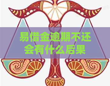 易借金逾期不还会有什么后果